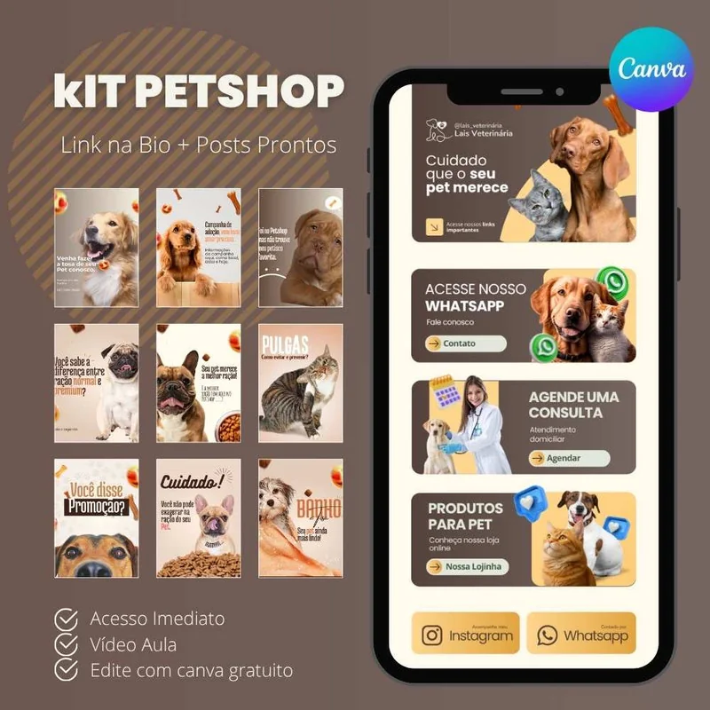 Link na Bio para Pet Shop